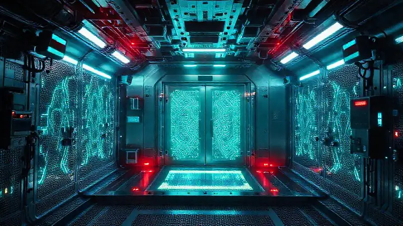 Cámara de contención futurista