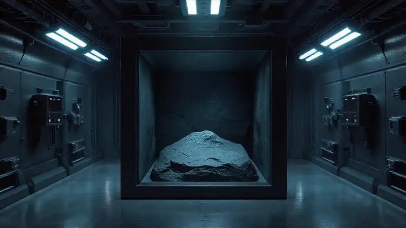 Cubo oscuro en cámara con tecnología avanzada