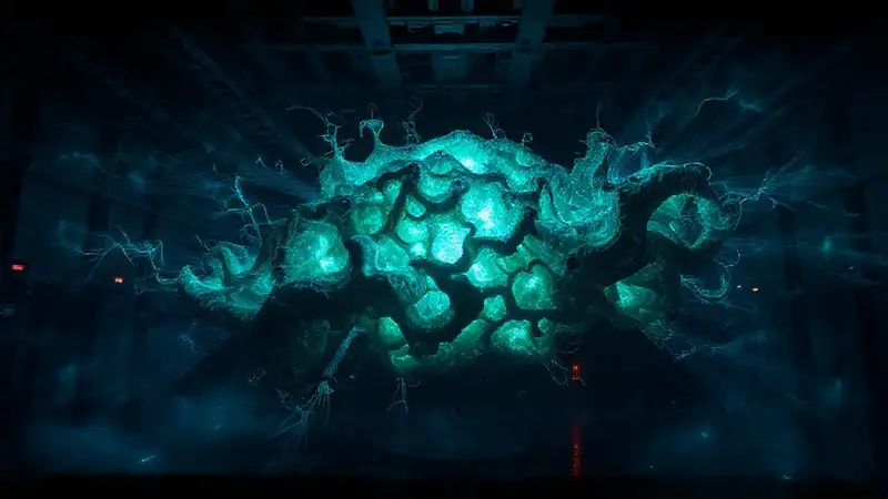 Estructura orgánica con patrones energéticos misteriosos