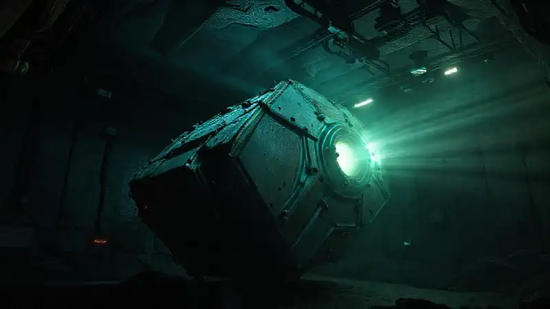 Estructura metálica misteriosa en contención subterránea