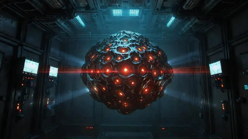Estructura misteriosa y peligrosa en cámara tecnológica