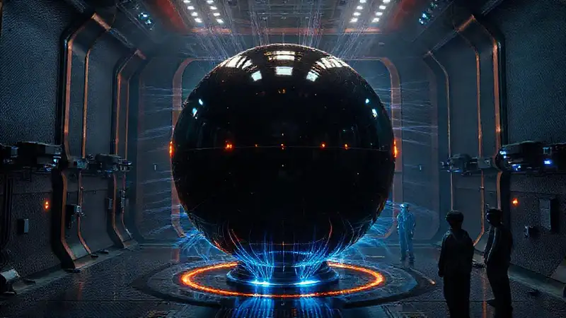 Esfera metálica reflejante