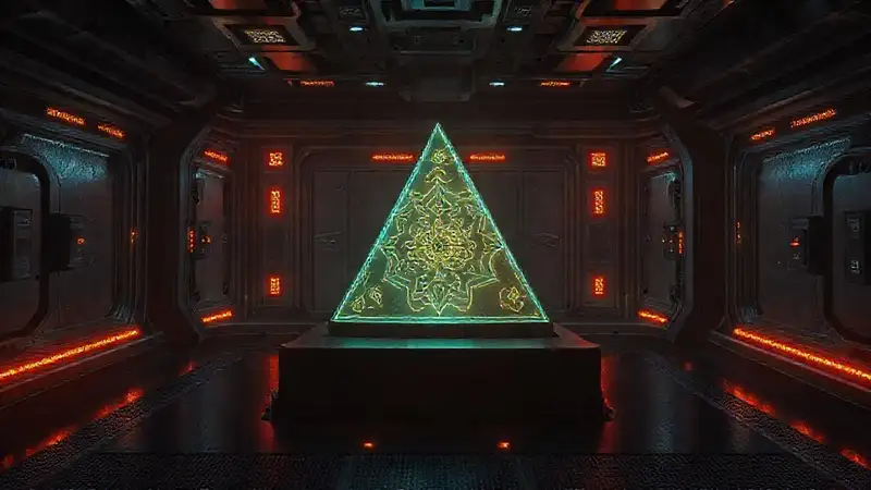Mosaico cuántico en cámara futurista segura