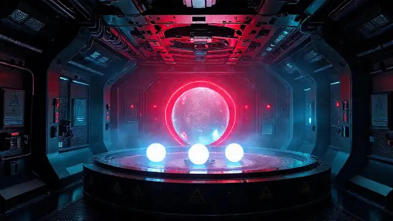 Cámaras futuristas con esferas y seguridad