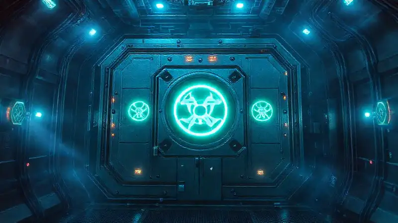 Estructura metálica misteriosa en cámara de contención