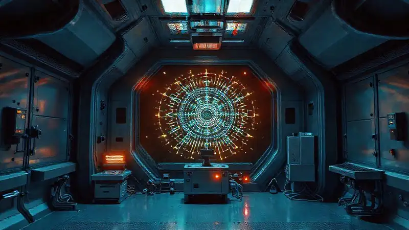 Patrón electromagnético misterioso en cámara segura
