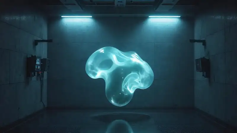 Entidad misteriosa en cámara de alta tecnología