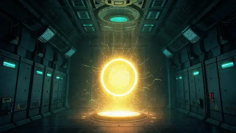 Estructura energética misteriosa en cámara de contención