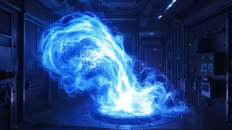 Plasma azul en contenedor con monitoreo avanzado