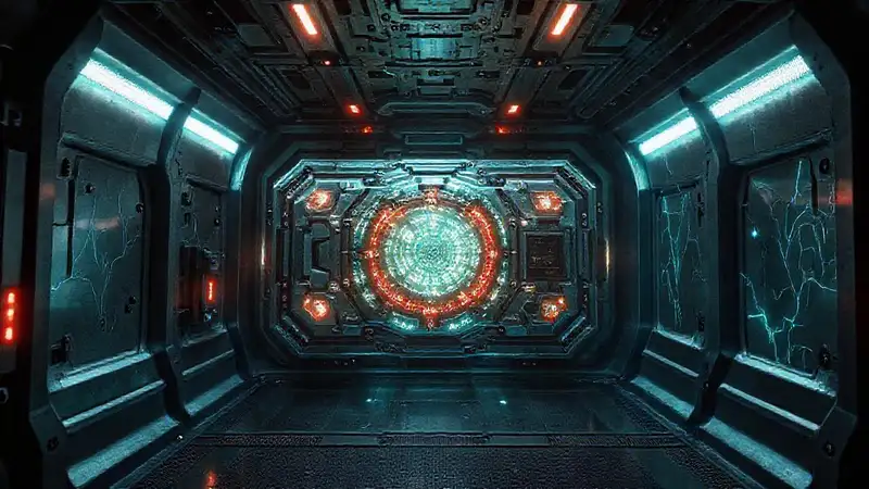 Dispositivo anómalo en cámara futurista vigilada