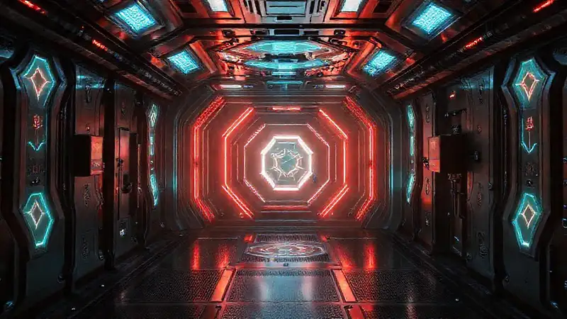 Cápsula futurista de alta seguridad y misterio