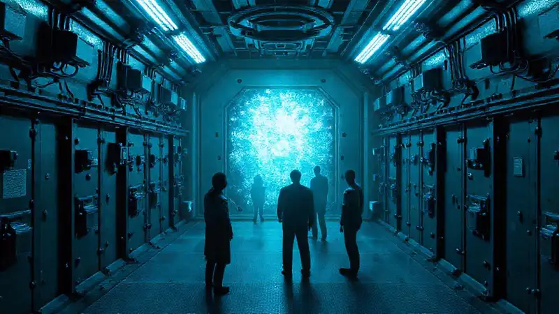 Cámara de seguridad con campo misterioso y disorientación