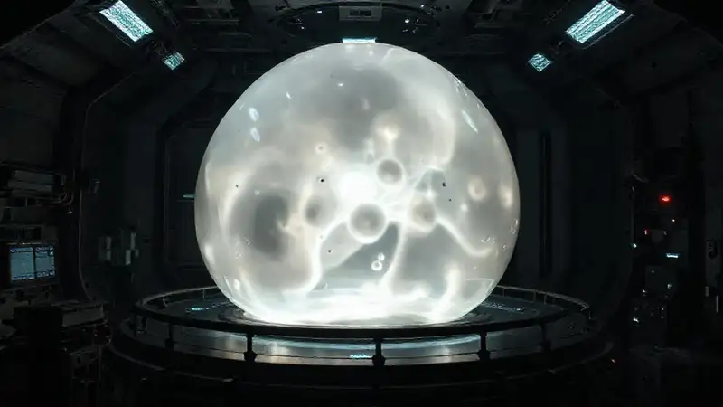 Entidad misteriosa en cámara de alta tecnología