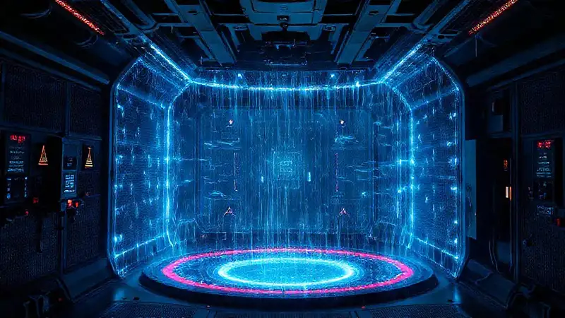 Campo energético y barreras de protección futuristas