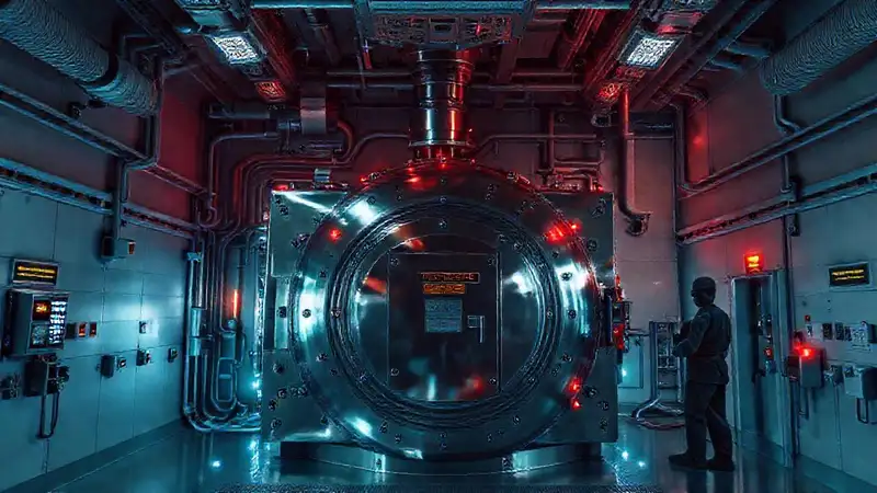 Sala de alta seguridad con tecnología avanzada