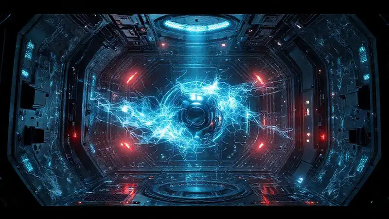 Cámara futurista de alta seguridad y energía