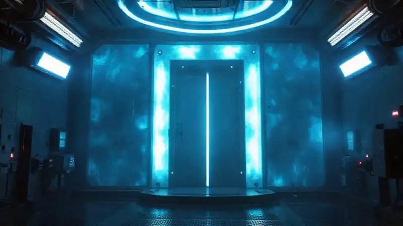 Estructura misteriosa en sala de contención