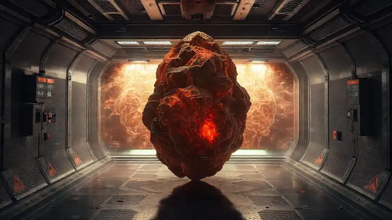 Objeto misterioso en cámara de alta tecnología
