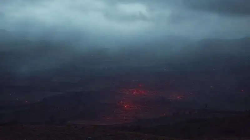 Patrón geométrico misterioso en paisaje rural