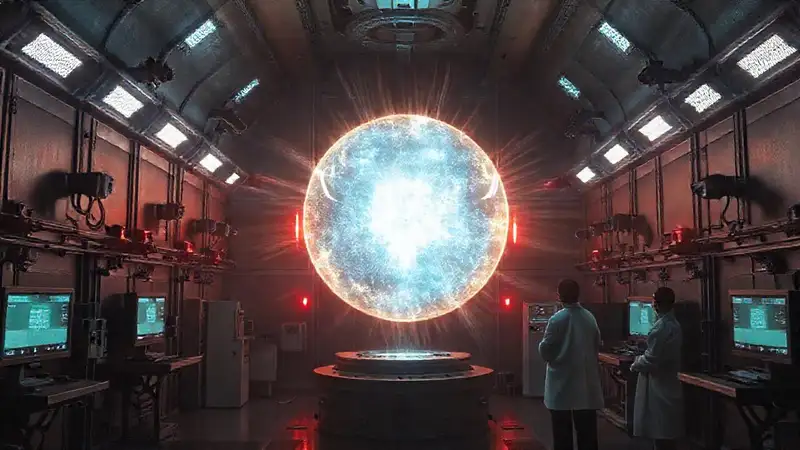 Esfera de plasma en contenedor seguro avanzado