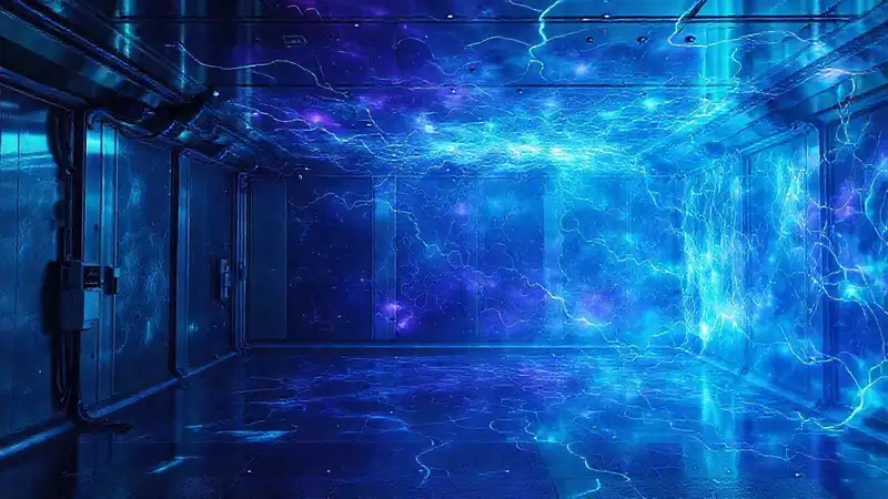 Campo energético misterioso en cámara segura