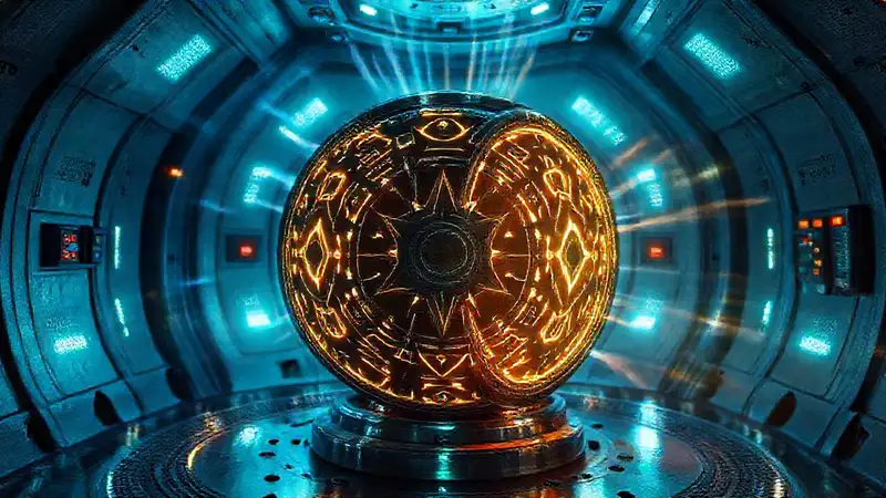 Artefacto alienígena en cámara de contención