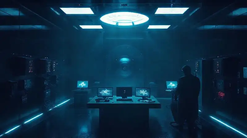 Camara de contención con energía misteriosa y seguridad