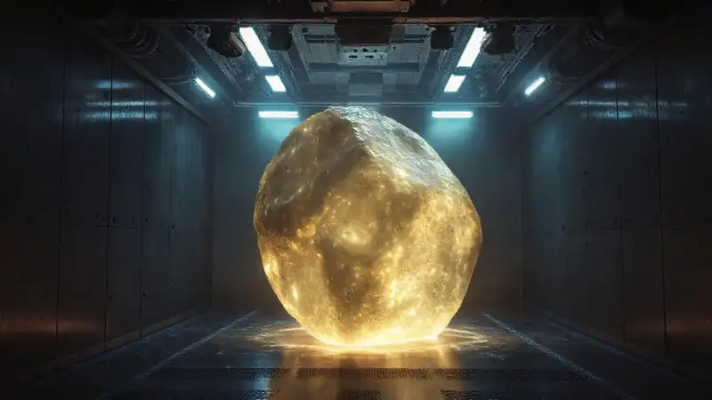 Estructura luminosa y misteriosa en contención clínica
