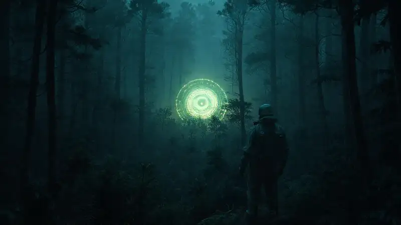 Zona segura con energía misteriosa y tensión