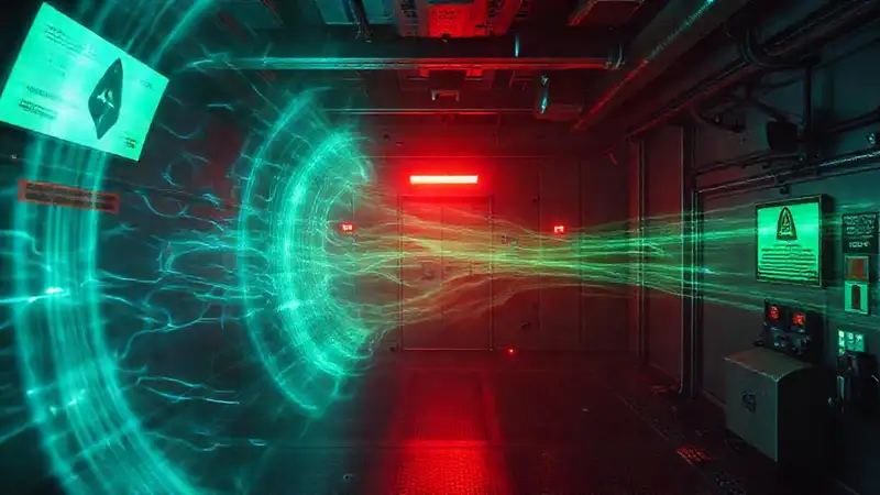 Campo energético misterioso en cámara reforzada