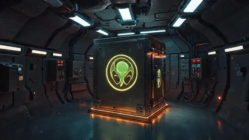 Cubículo alienígena seguro y futurista