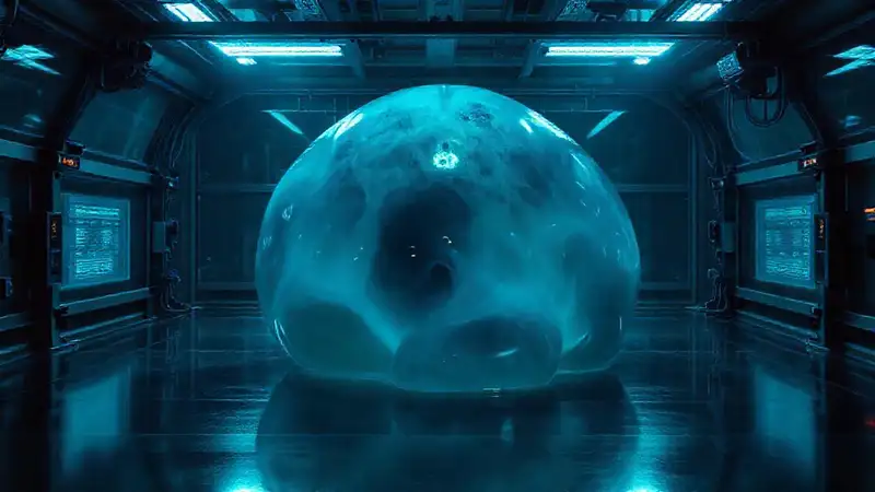Massive reflective gel en una cámara segura