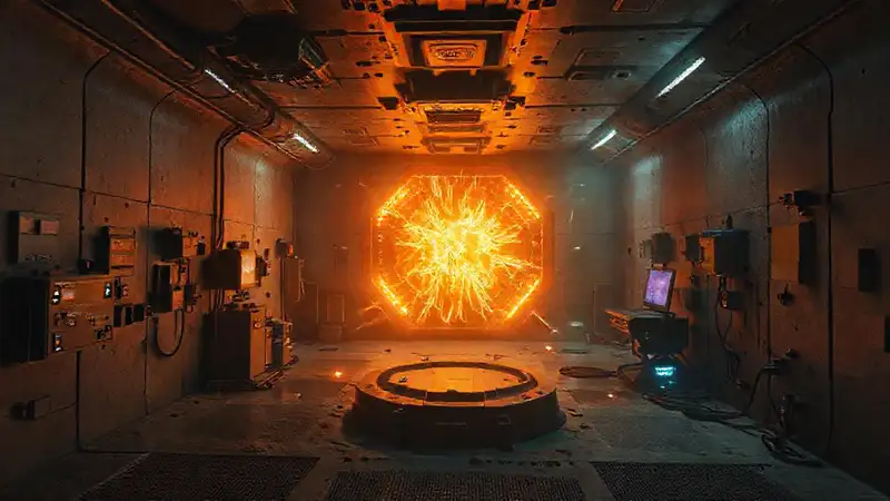 Cámara futurista con energía y seguridad avanzada