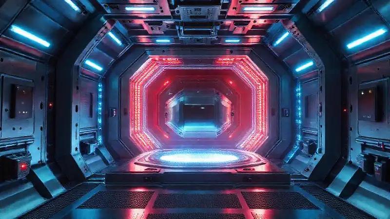 Cámara futurista con energía y seguridad