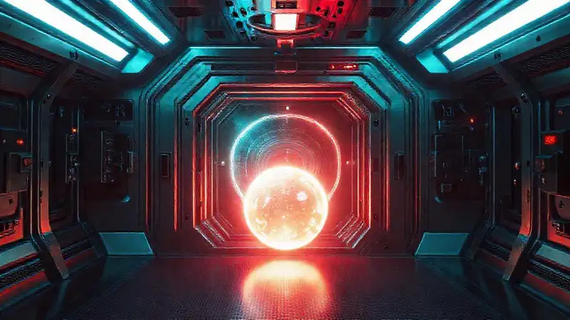 Habitación de contención futurista y segura