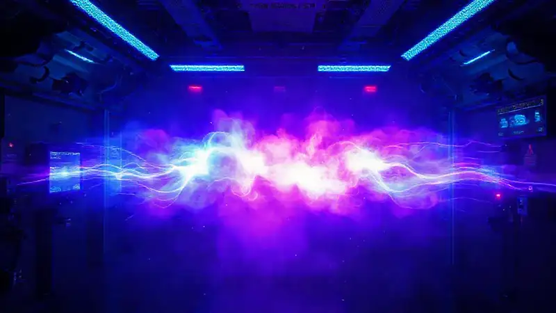 Campo energético misterioso en cámara de alta tecnología