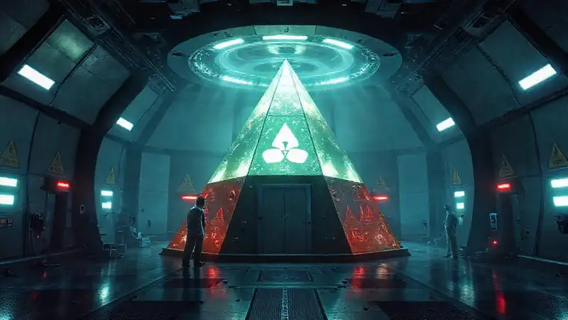 Estructura misteriosa con radiación y protección avanzada