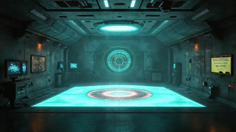 Sala de contención con tecnología avanzada y tensión