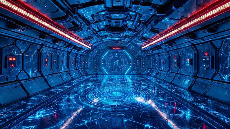 Cámara de contención futurista y segura