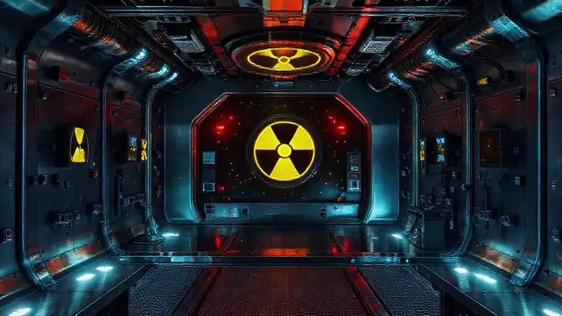 Cámara de contención nuclear con alerta constante