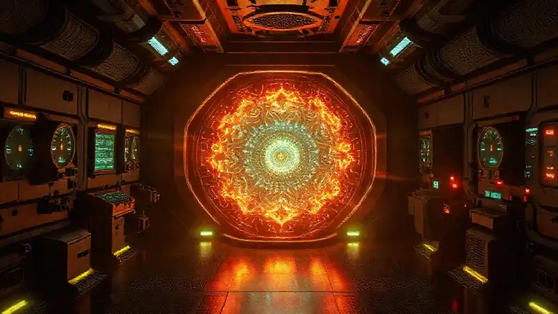 Core metálico, patrones fractales y tecnología alienígena