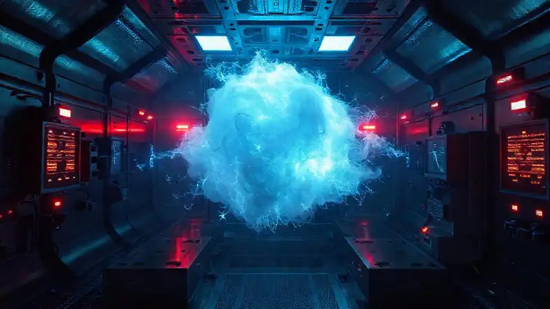 Energía misteriosa en contención segura y tecnológica