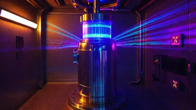 Dispositivo metálico y brillante con efectos holográficos
