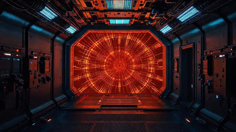 Sala subterránea de alta seguridad con energía misteriosa