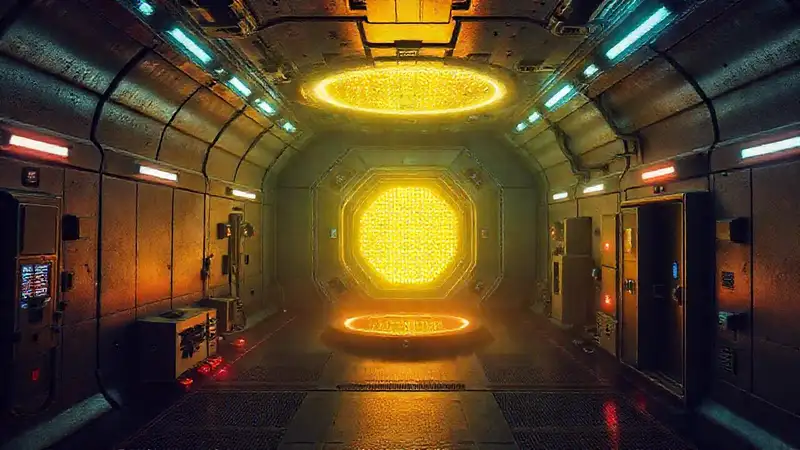 Cámara subterránea con energía y tecnología avanzada
