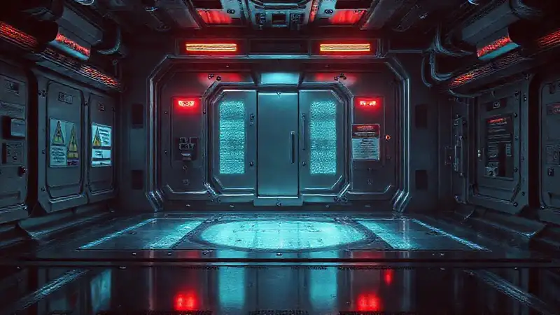 Cámara de contención futurista y segura