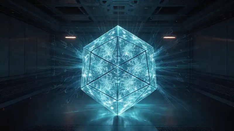 Objeto translúcido, fractal, electromagnético, surrealista