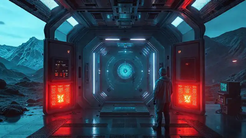 Cámara segura, energía electromagnética, ambiente misterioso