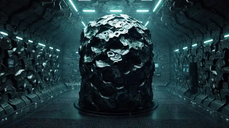 Estructura metálica misteriosa en cámara de contención