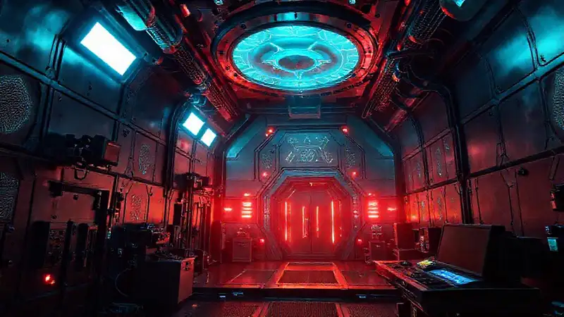 Laboratorio subterráneo con seguridad avanzada y anomalías
